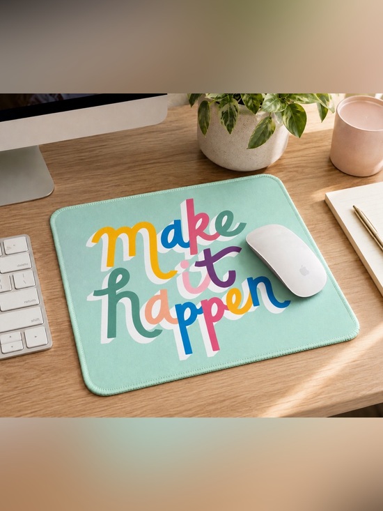 Other - Motivational “Make it Happen" Colorful Mouse Pad